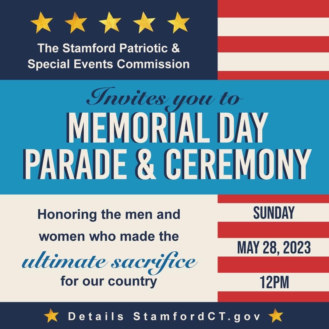 The Memorial Day Parade and Ceremony will occur on May 28th at 12pm