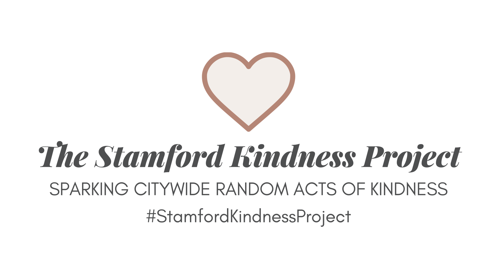 The logo of the Stamford Kindness Project on a white background