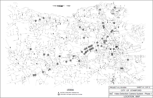City Wide Video Camera Detection Program Map