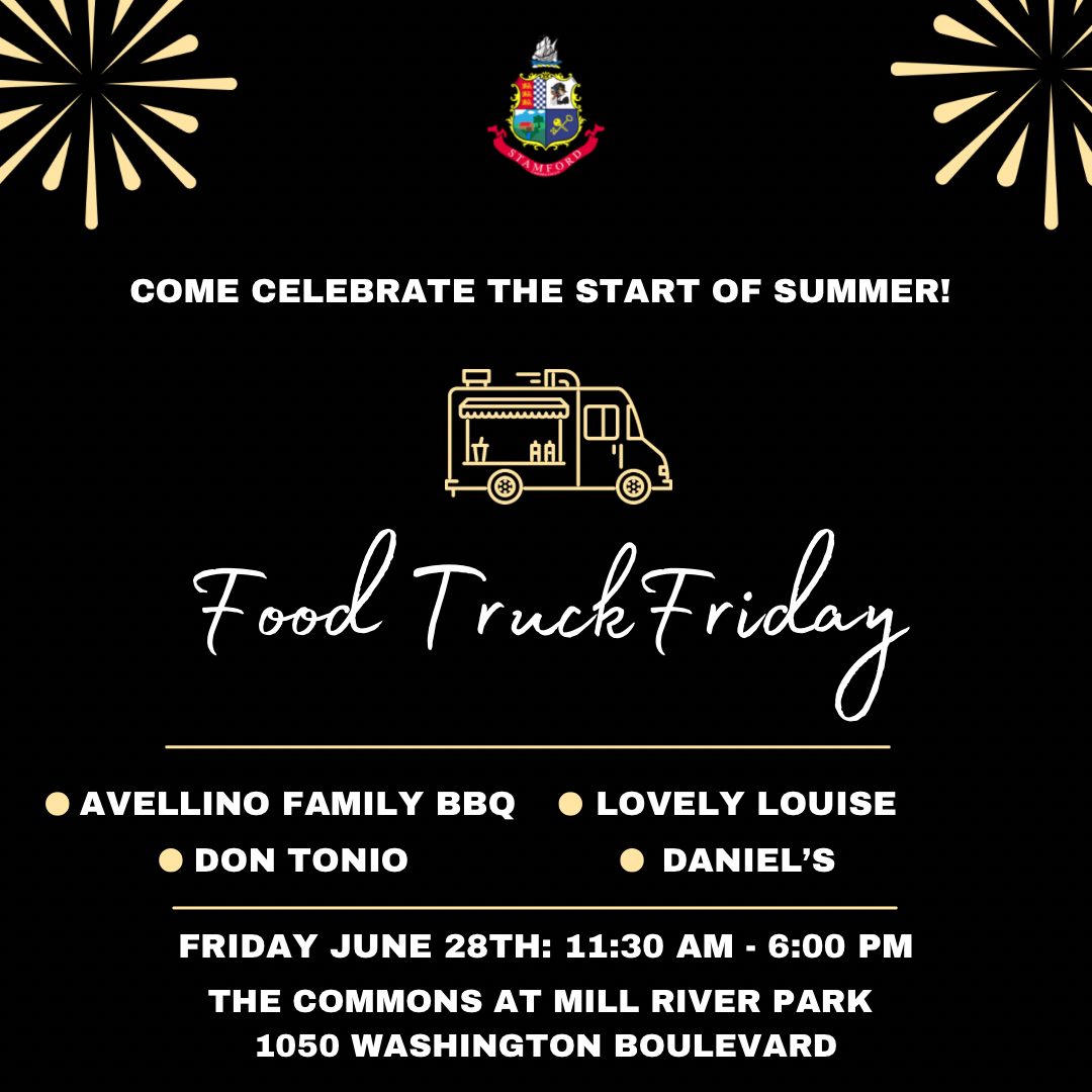 Food Truck Friday - June 28th 11:30 am - 6:00 pm at the Commons at Mill River Park 